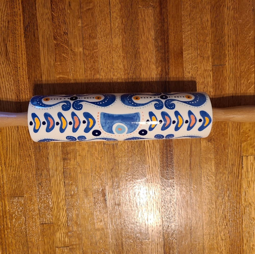 Anthropologie Pescadero Ceramic Rolling Pin
